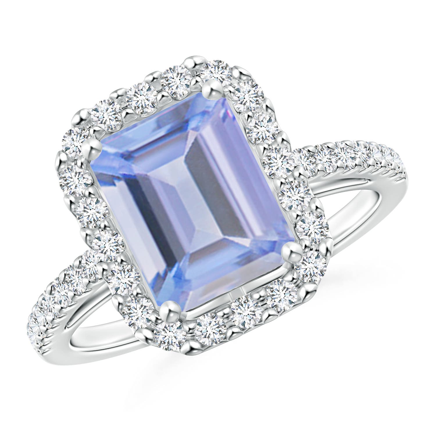 A - Tanzanite / 2.88 CT / 14 KT White Gold