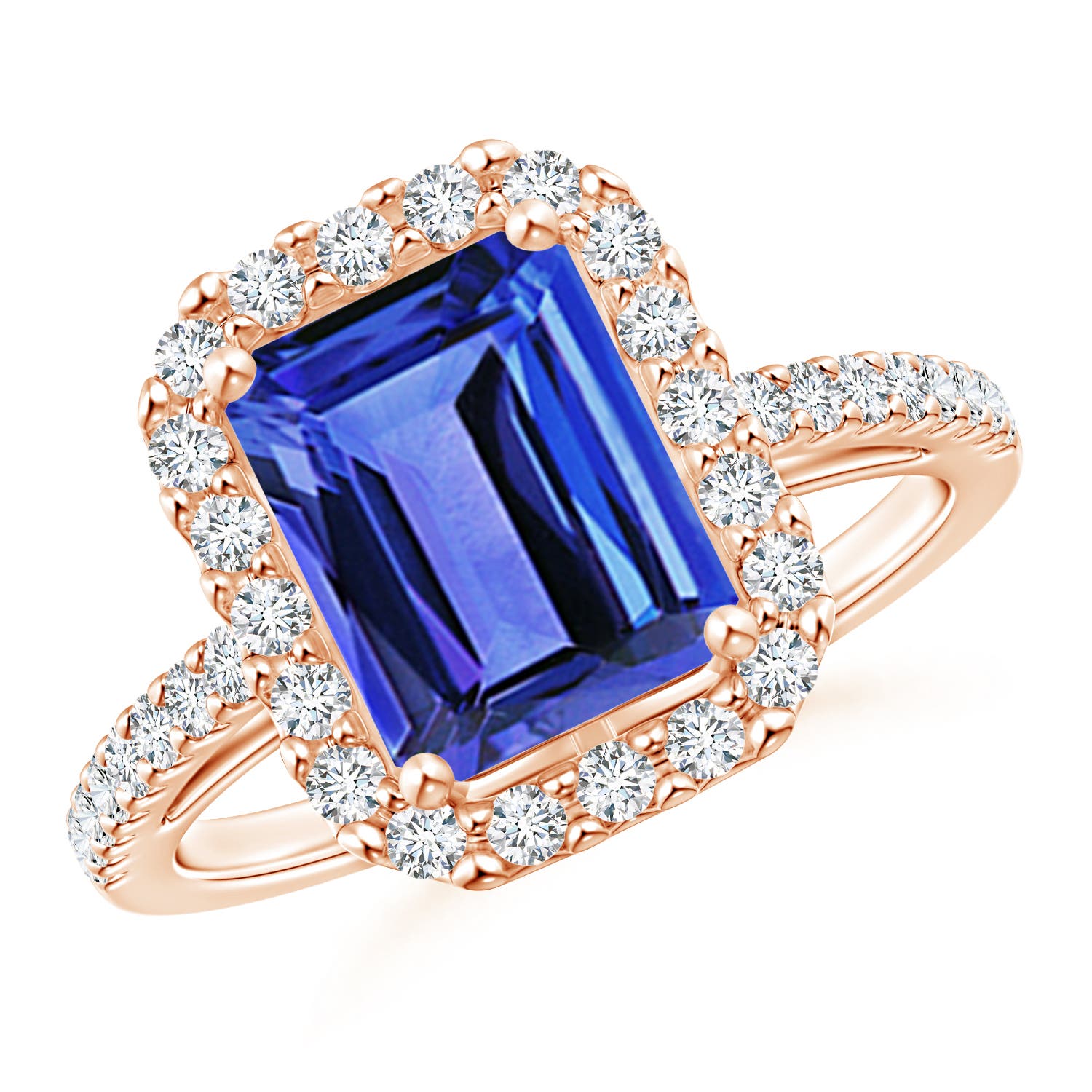 AAA - Tanzanite / 2.88 CT / 14 KT Rose Gold