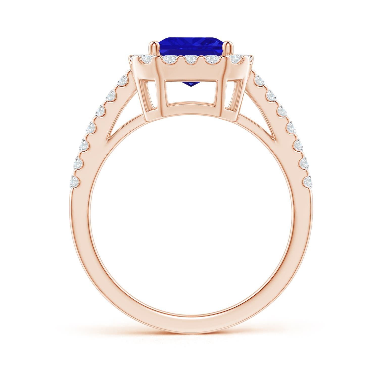 AAAA - Tanzanite / 2.88 CT / 14 KT Rose Gold