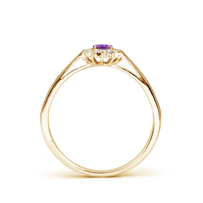 A - Amethyst / 0.31 CT / 14 KT Yellow Gold