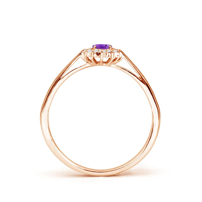 AA - Amethyst / 0.31 CT / 14 KT Rose Gold