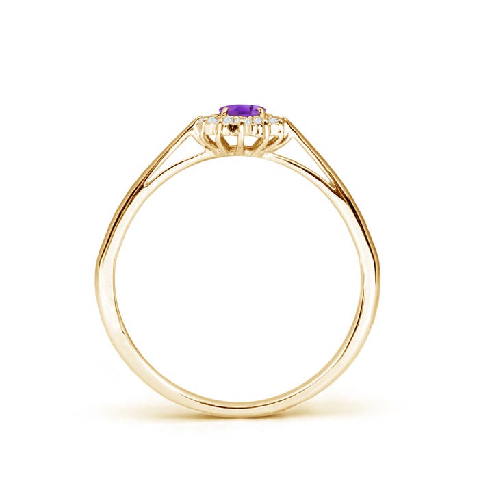 AA - Amethyst / 0.31 CT / 14 KT Yellow Gold