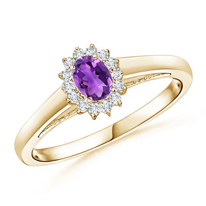 AAA - Amethyst / 0.31 CT / 14 KT Yellow Gold