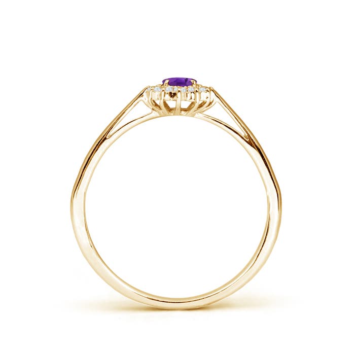 AAA - Amethyst / 0.31 CT / 14 KT Yellow Gold