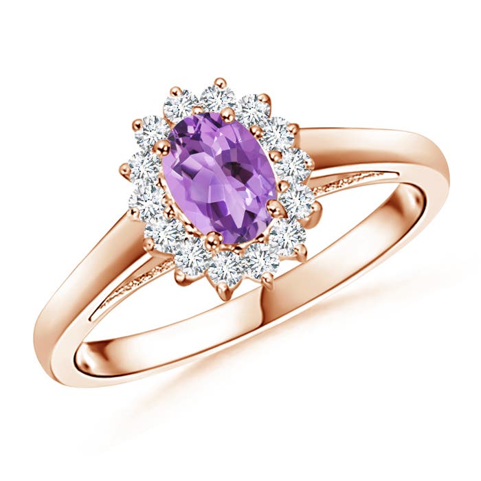 A - Amethyst / 0.6 CT / 14 KT Rose Gold