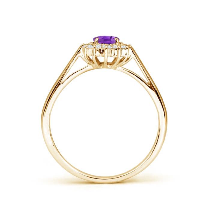 AA - Amethyst / 0.6 CT / 14 KT Yellow Gold