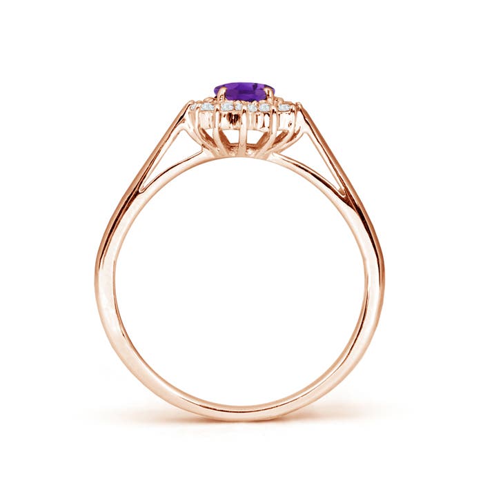 AAA - Amethyst / 0.6 CT / 14 KT Rose Gold