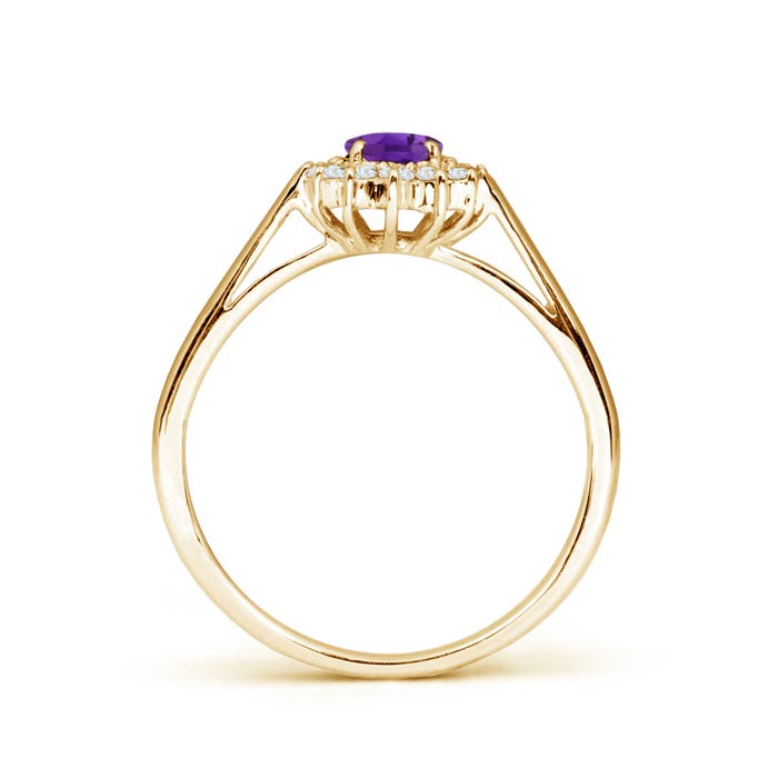 AAA - Amethyst / 0.6 CT / 14 KT Yellow Gold