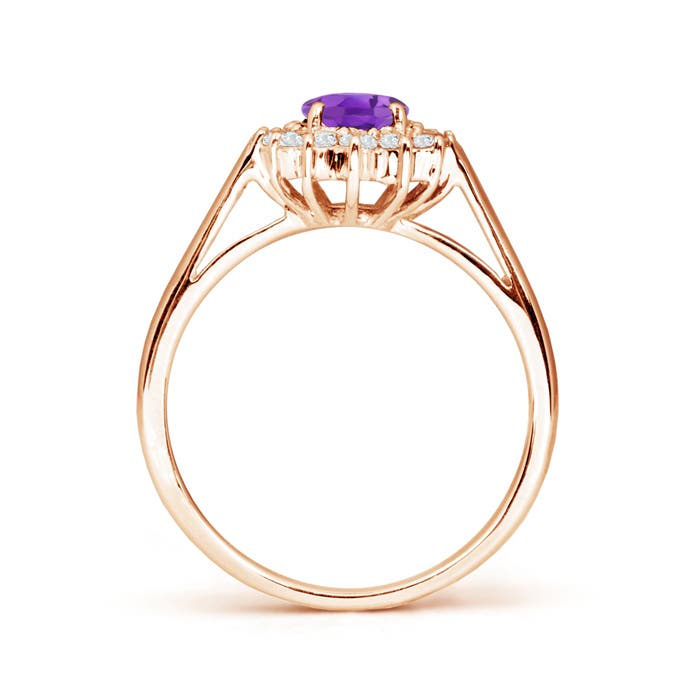 AA - Amethyst / 0.95 CT / 14 KT Rose Gold