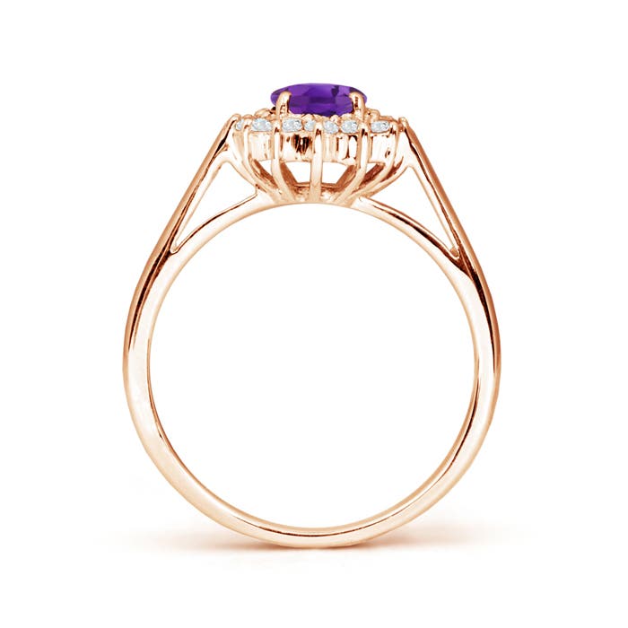 AAA - Amethyst / 0.95 CT / 14 KT Rose Gold