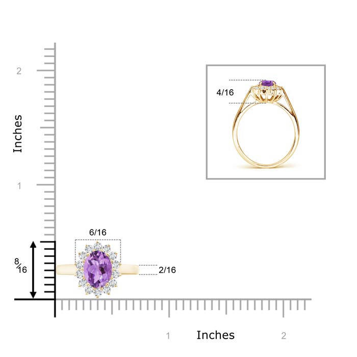 A - Amethyst / 1.5 CT / 14 KT Yellow Gold