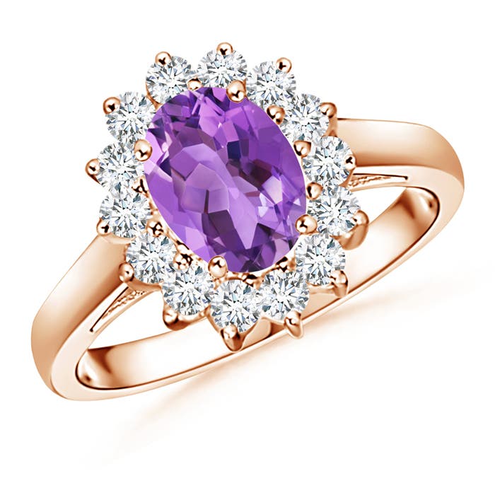 AA - Amethyst / 1.5 CT / 14 KT Rose Gold