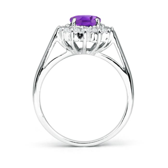 AA - Amethyst / 1.5 CT / 14 KT White Gold