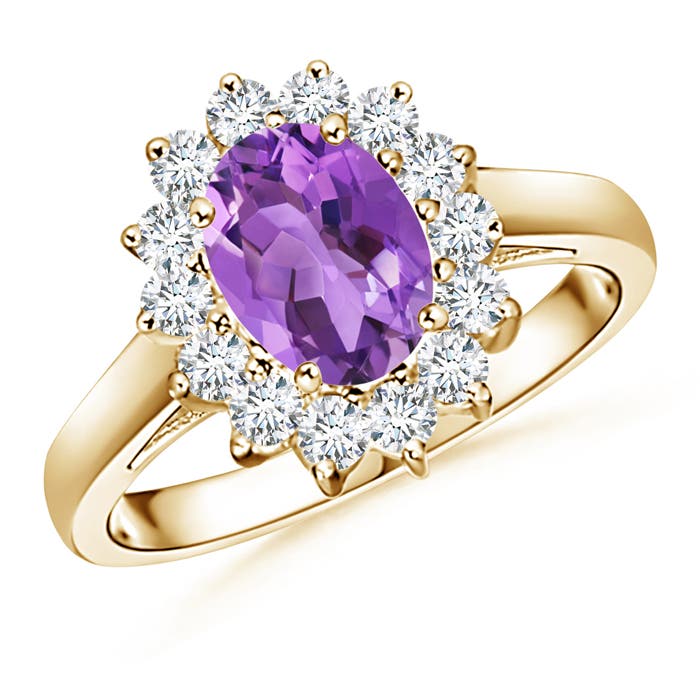 AA - Amethyst / 1.5 CT / 14 KT Yellow Gold