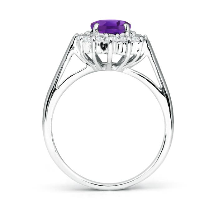 AAA - Amethyst / 1.5 CT / 14 KT White Gold