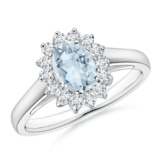 Oval A Aquamarine
