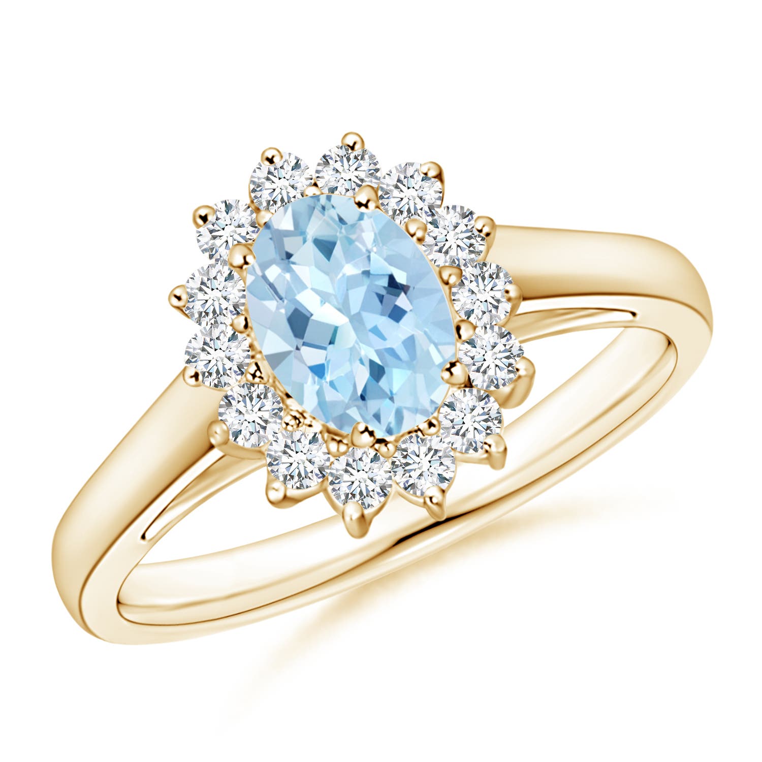 AAA - Aquamarine / 0.85 CT / 14 KT Yellow Gold