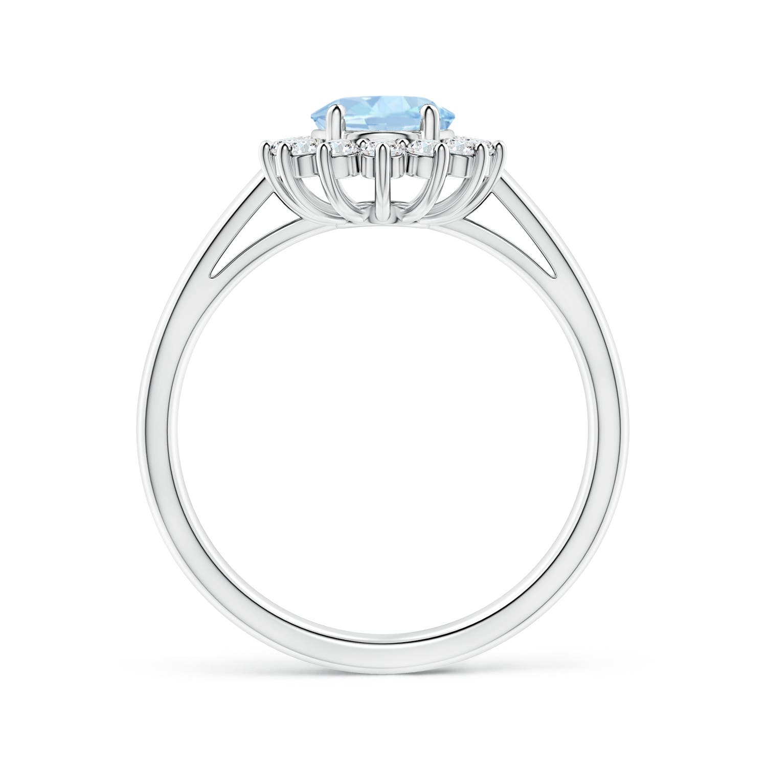 AA - Aquamarine / 1.35 CT / 14 KT White Gold