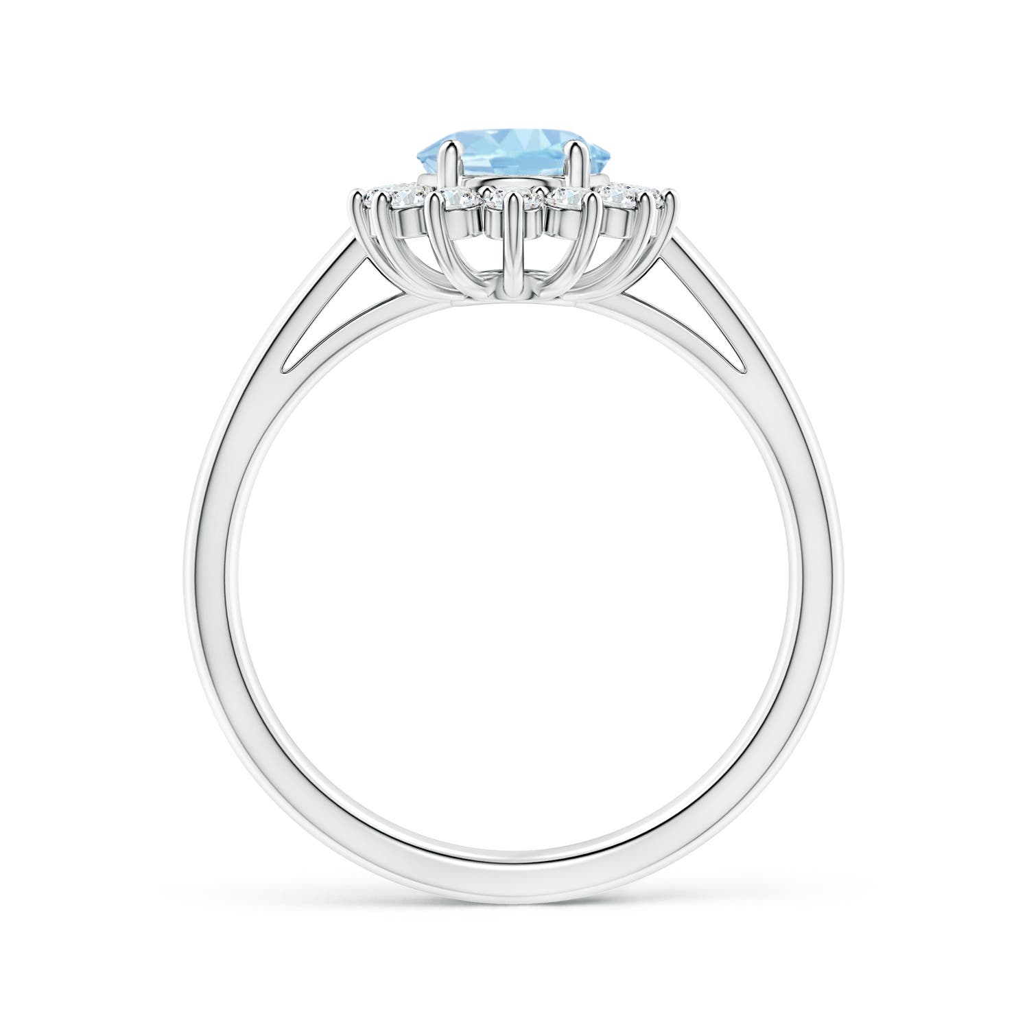 AAA - Aquamarine / 1.35 CT / 14 KT White Gold