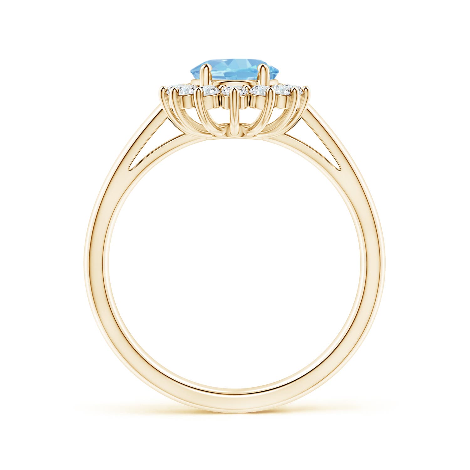 AAAA - Aquamarine / 1.35 CT / 14 KT Yellow Gold