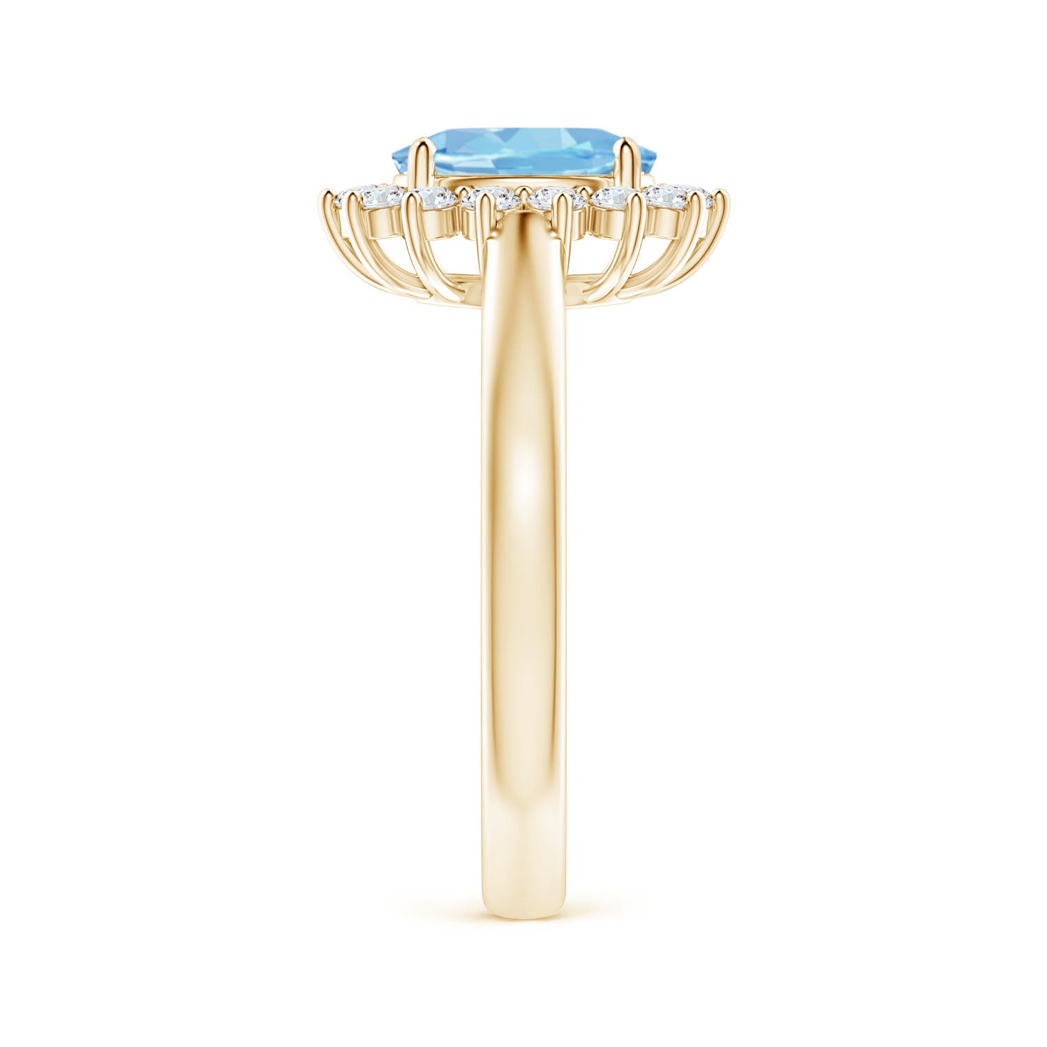 AAAA - Aquamarine / 1.35 CT / 14 KT Yellow Gold