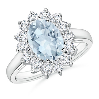 Oval A Aquamarine