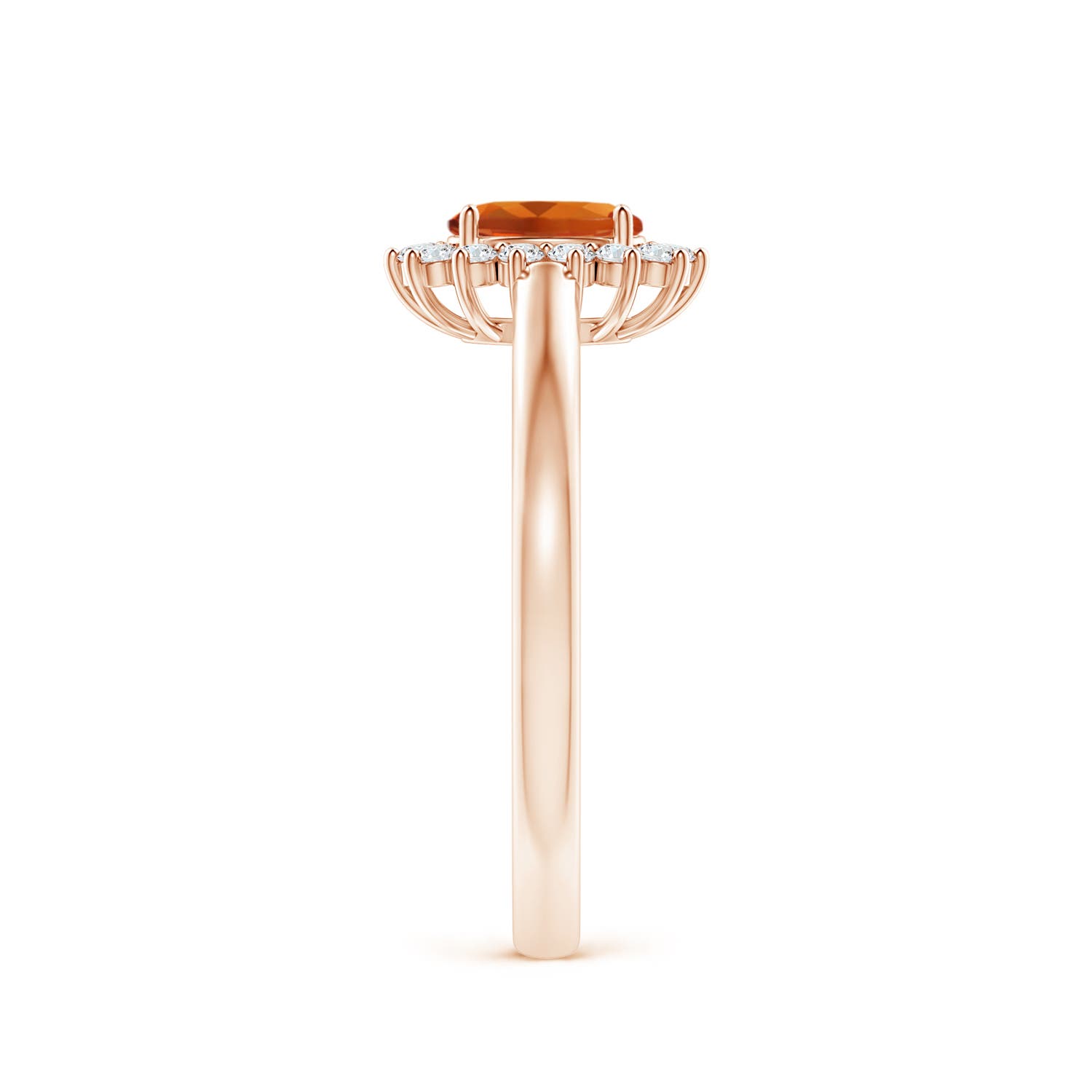 AAAA - Citrine / 0.32 CT / 14 KT Rose Gold