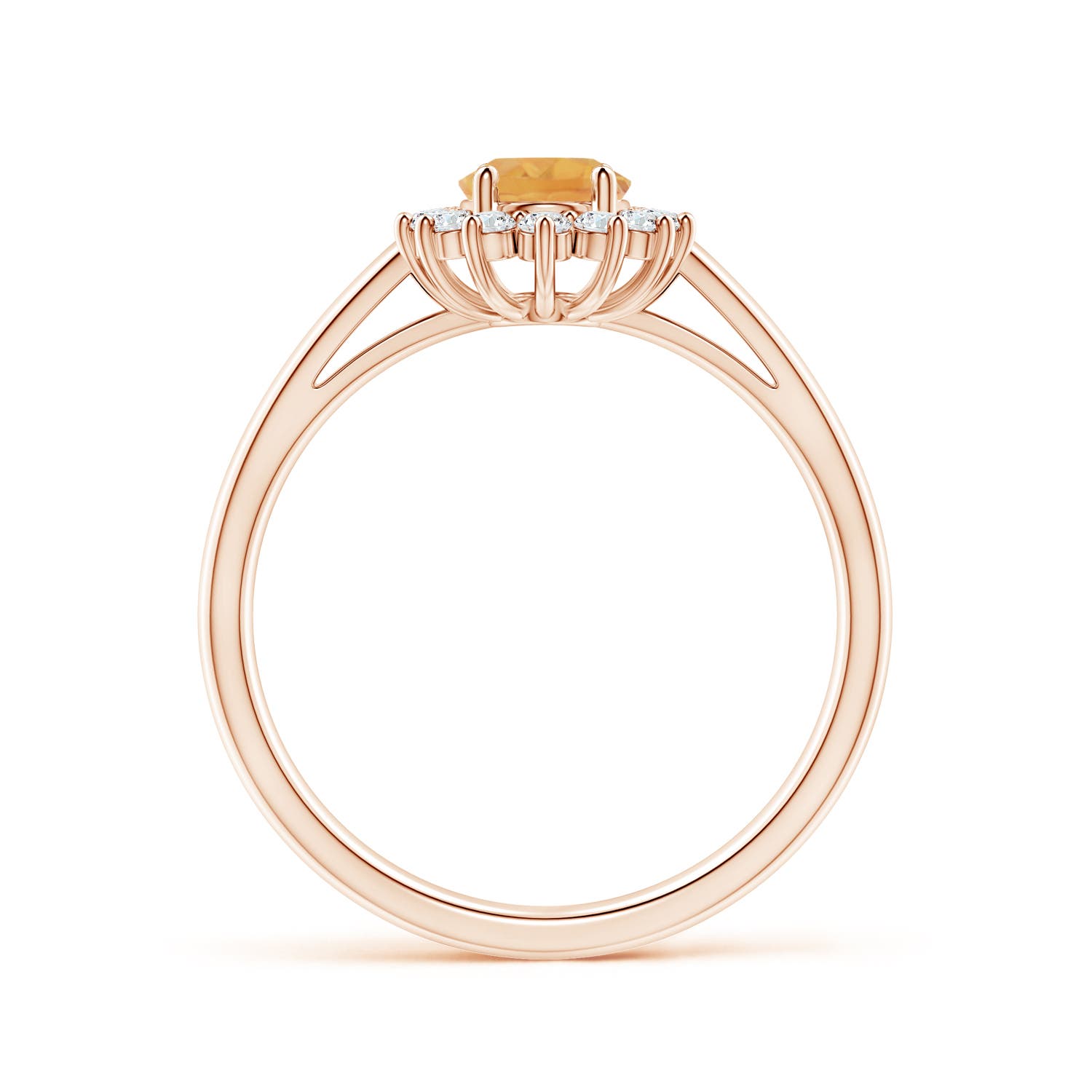 A - Citrine / 1 CT / 14 KT Rose Gold