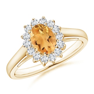 Oval A Citrine