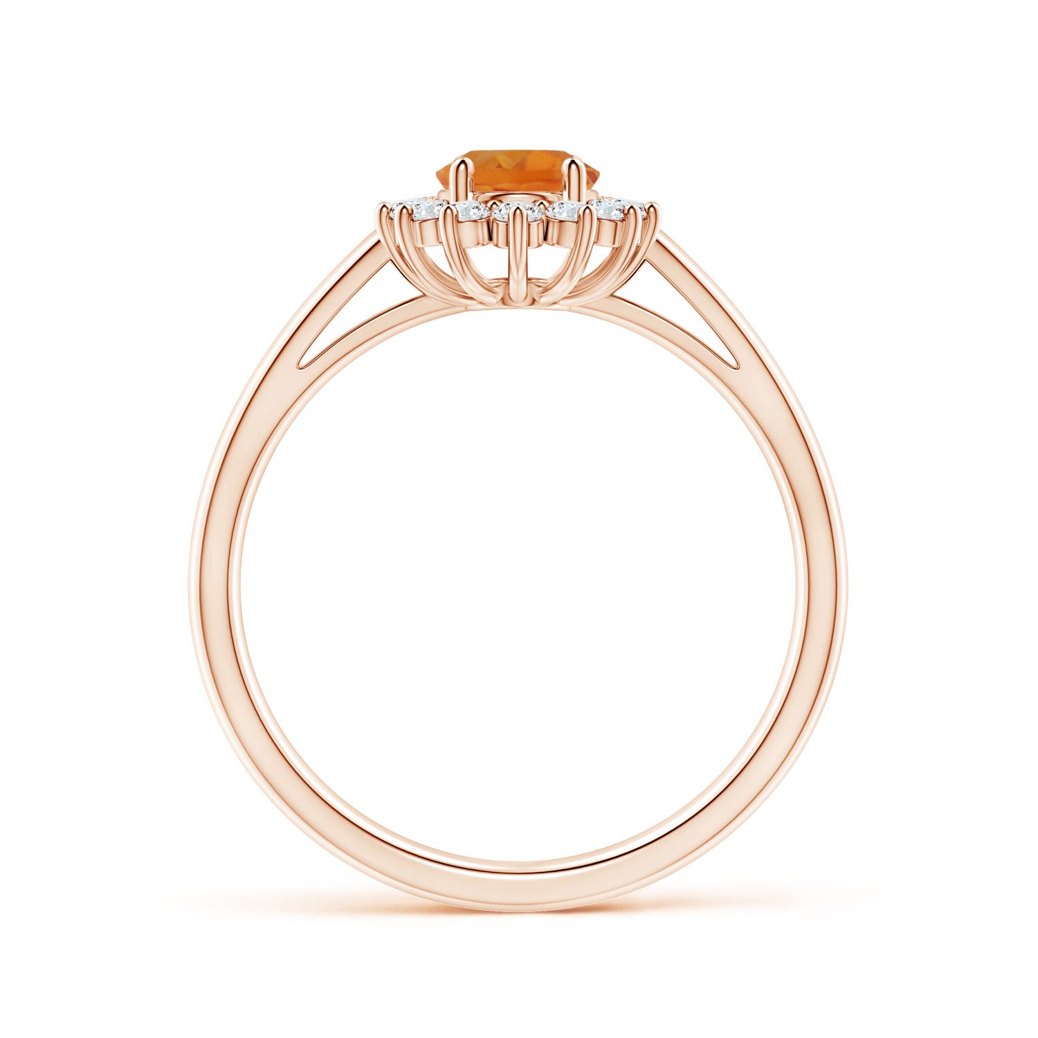 AAA - Citrine / 1 CT / 14 KT Rose Gold