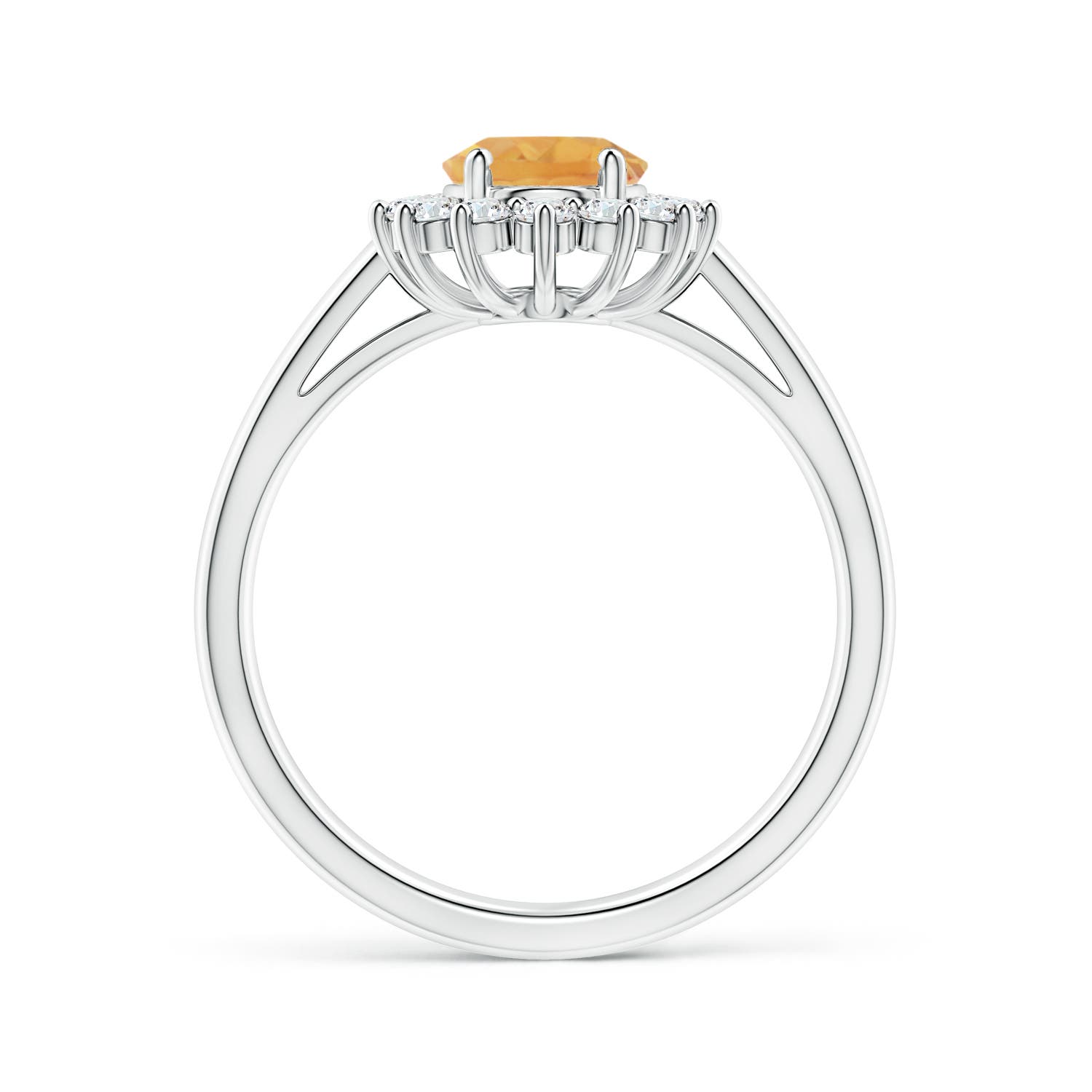 A - Citrine / 1.45 CT / 14 KT White Gold