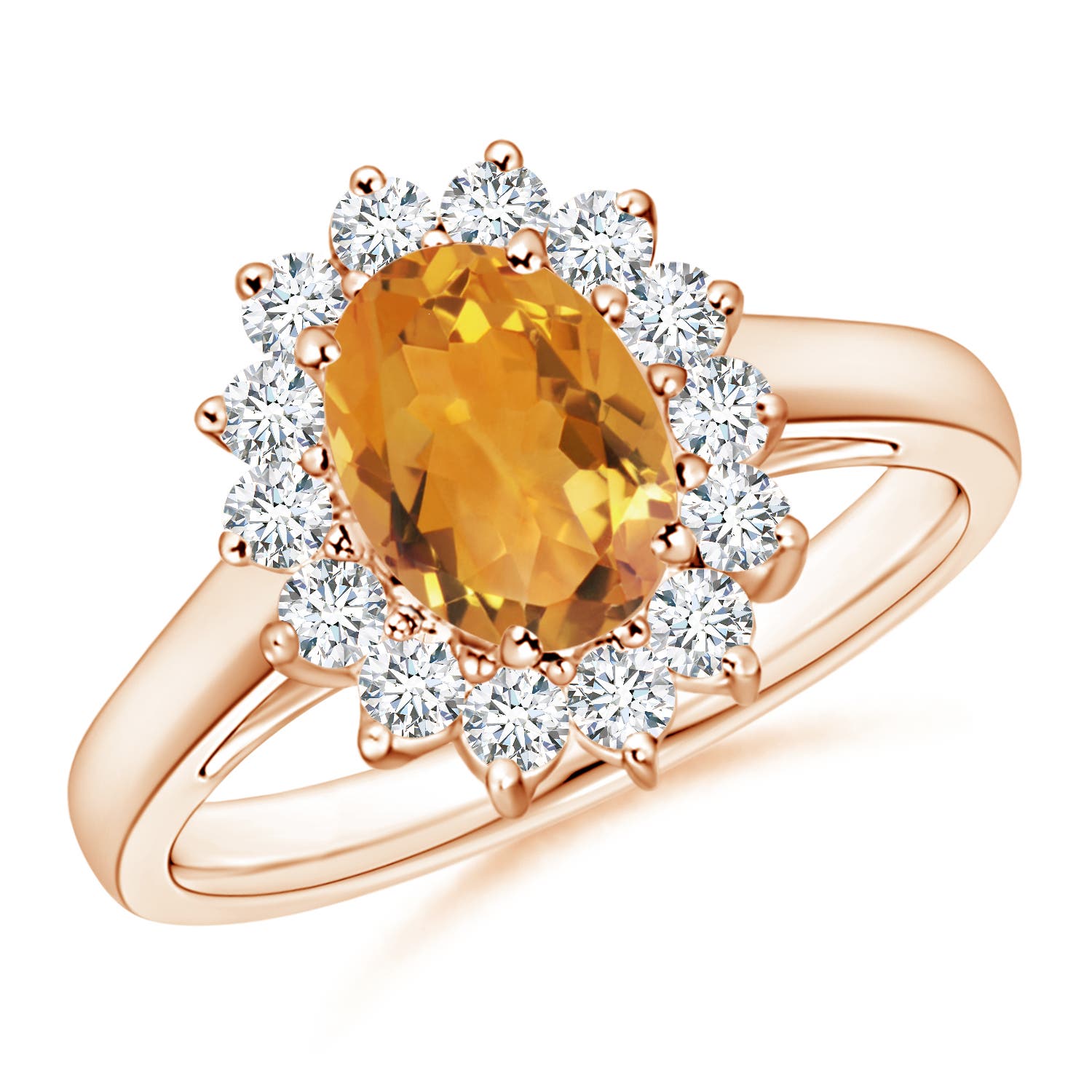 AA - Citrine / 1.45 CT / 14 KT Rose Gold