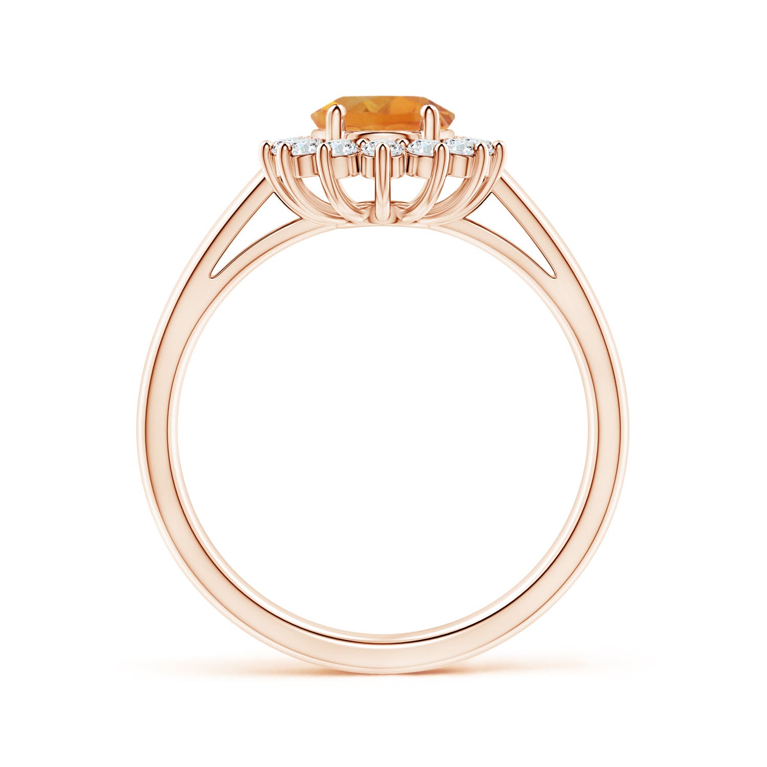 AA - Citrine / 1.45 CT / 14 KT Rose Gold