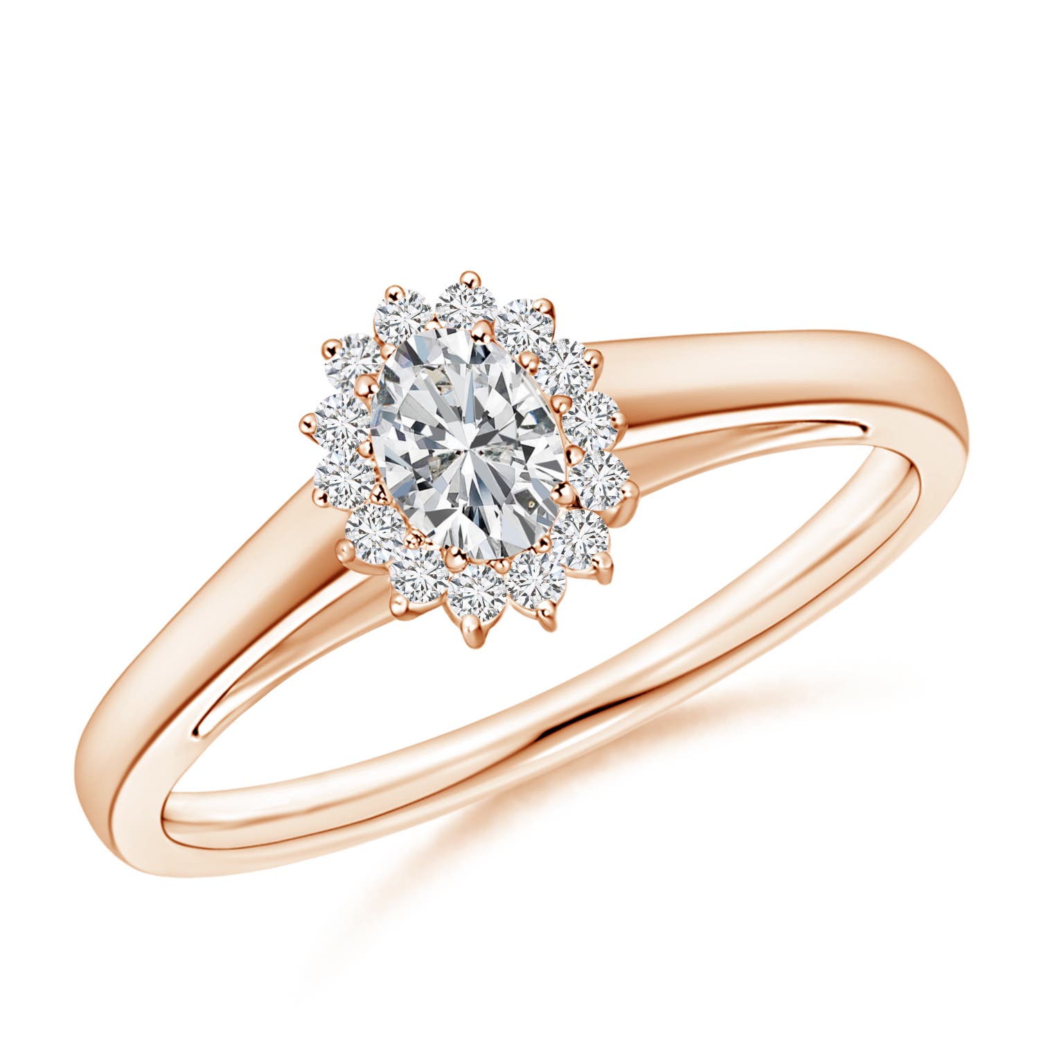 H, SI2 / 0.32 CT / 14 KT Rose Gold