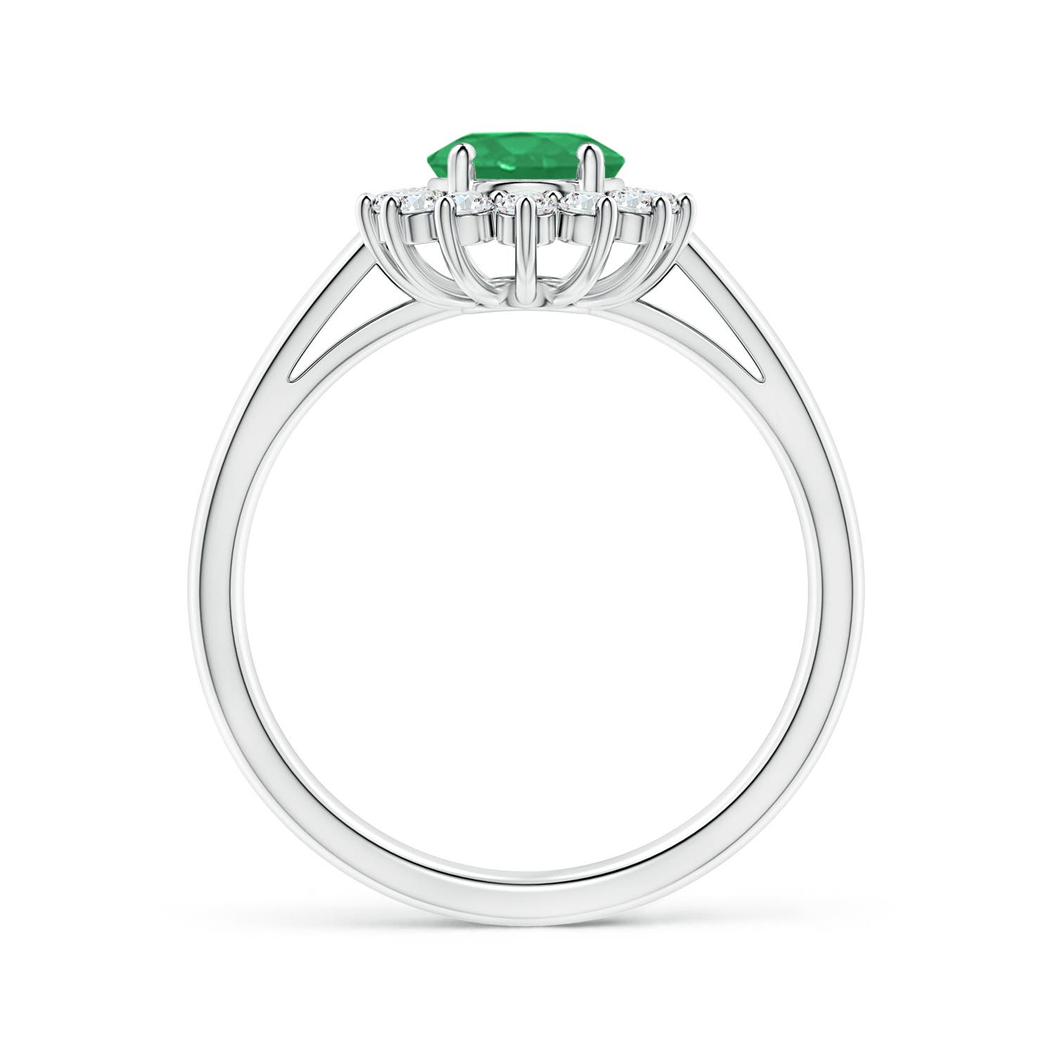 A - Emerald / 1.45 CT / 14 KT White Gold