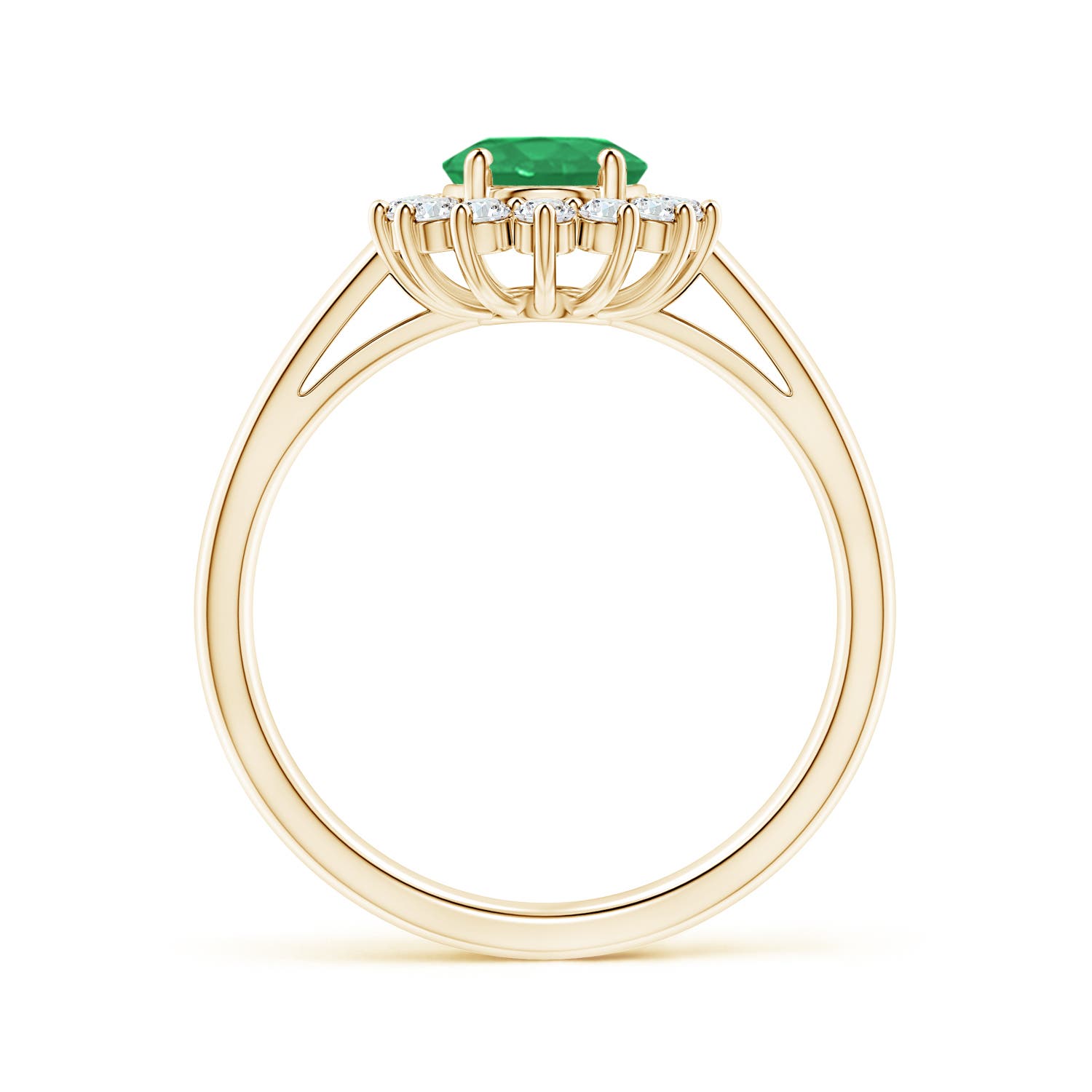 A - Emerald / 1.45 CT / 14 KT Yellow Gold