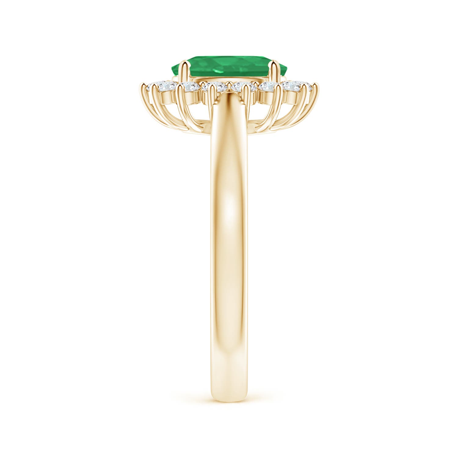 A - Emerald / 1.45 CT / 14 KT Yellow Gold