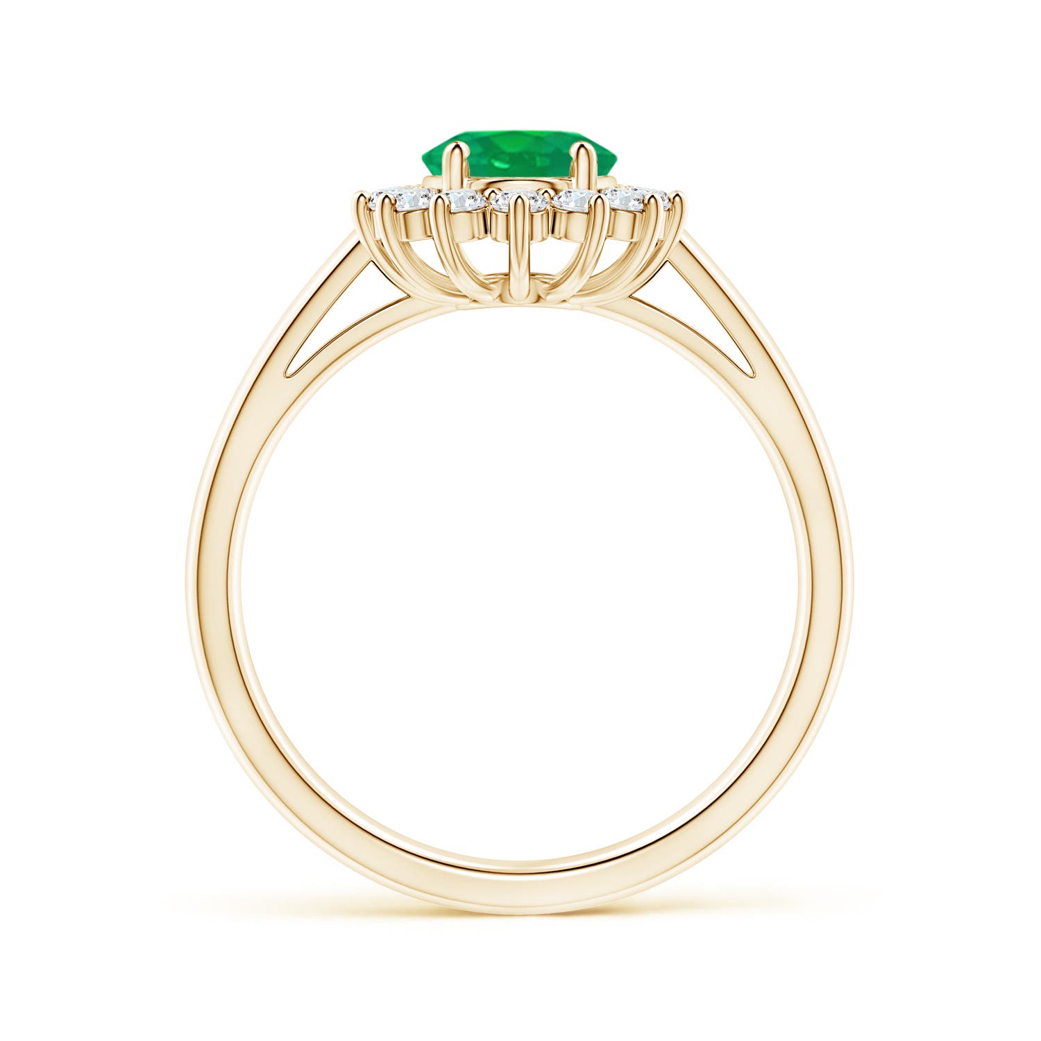 AA - Emerald / 1.45 CT / 14 KT Yellow Gold