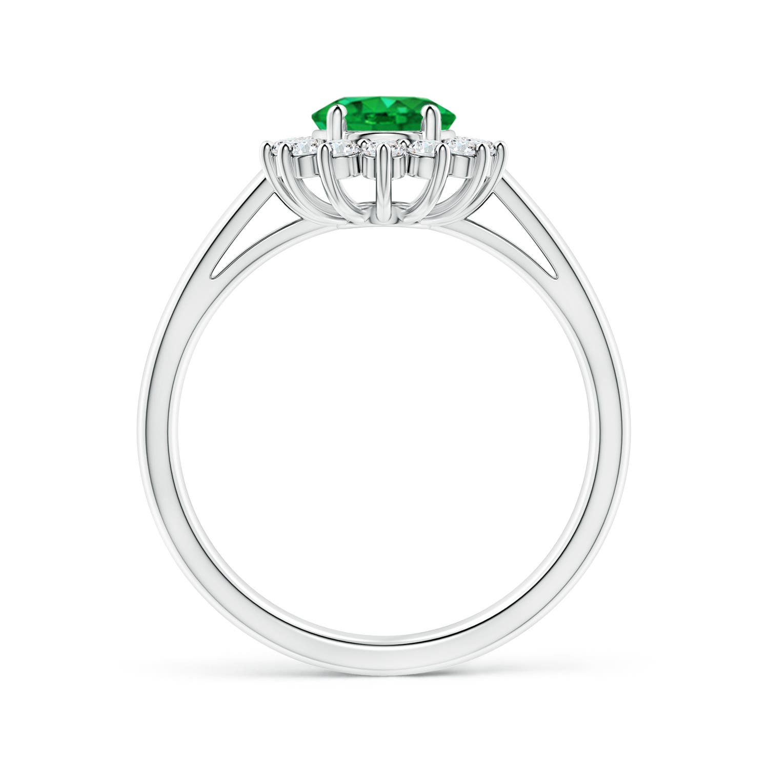 AAA - Emerald / 1.45 CT / 14 KT White Gold