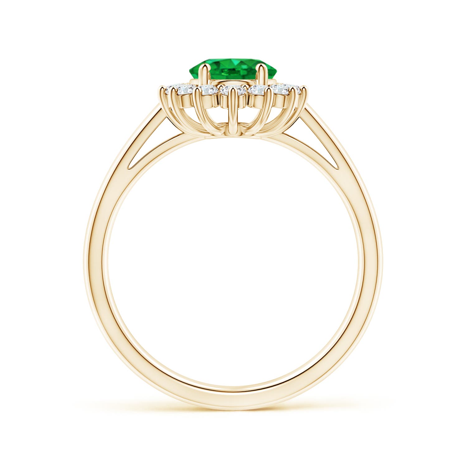 AAA - Emerald / 1.45 CT / 14 KT Yellow Gold