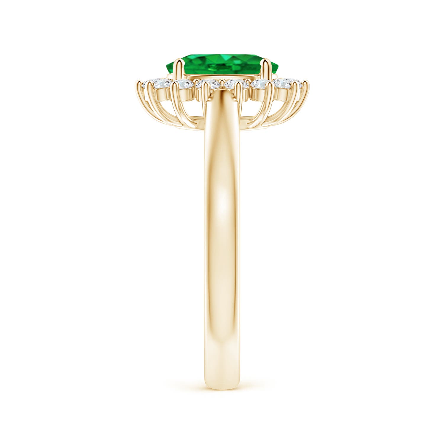 AAA - Emerald / 1.45 CT / 14 KT Yellow Gold