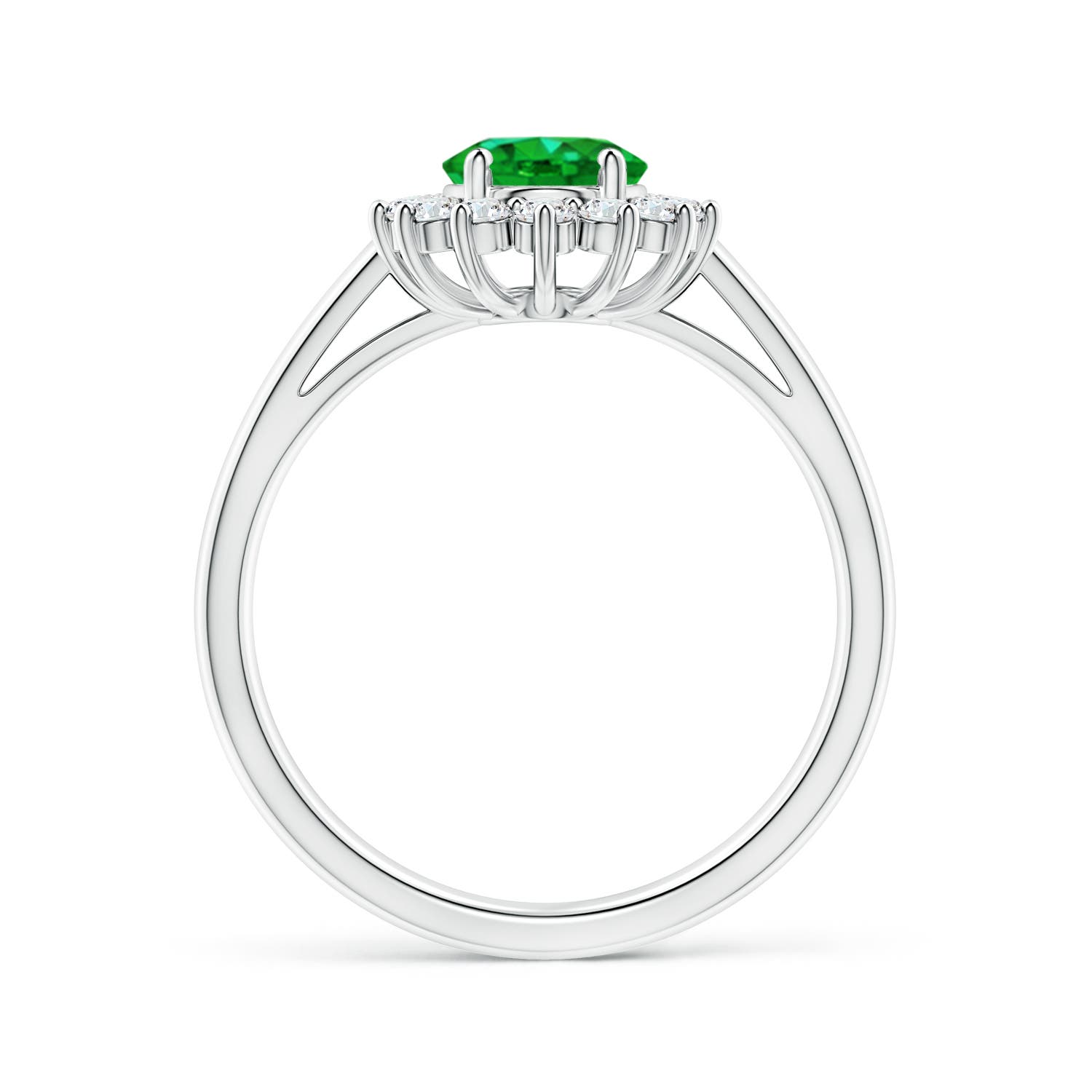 AAAA - Emerald / 1.45 CT / 14 KT White Gold