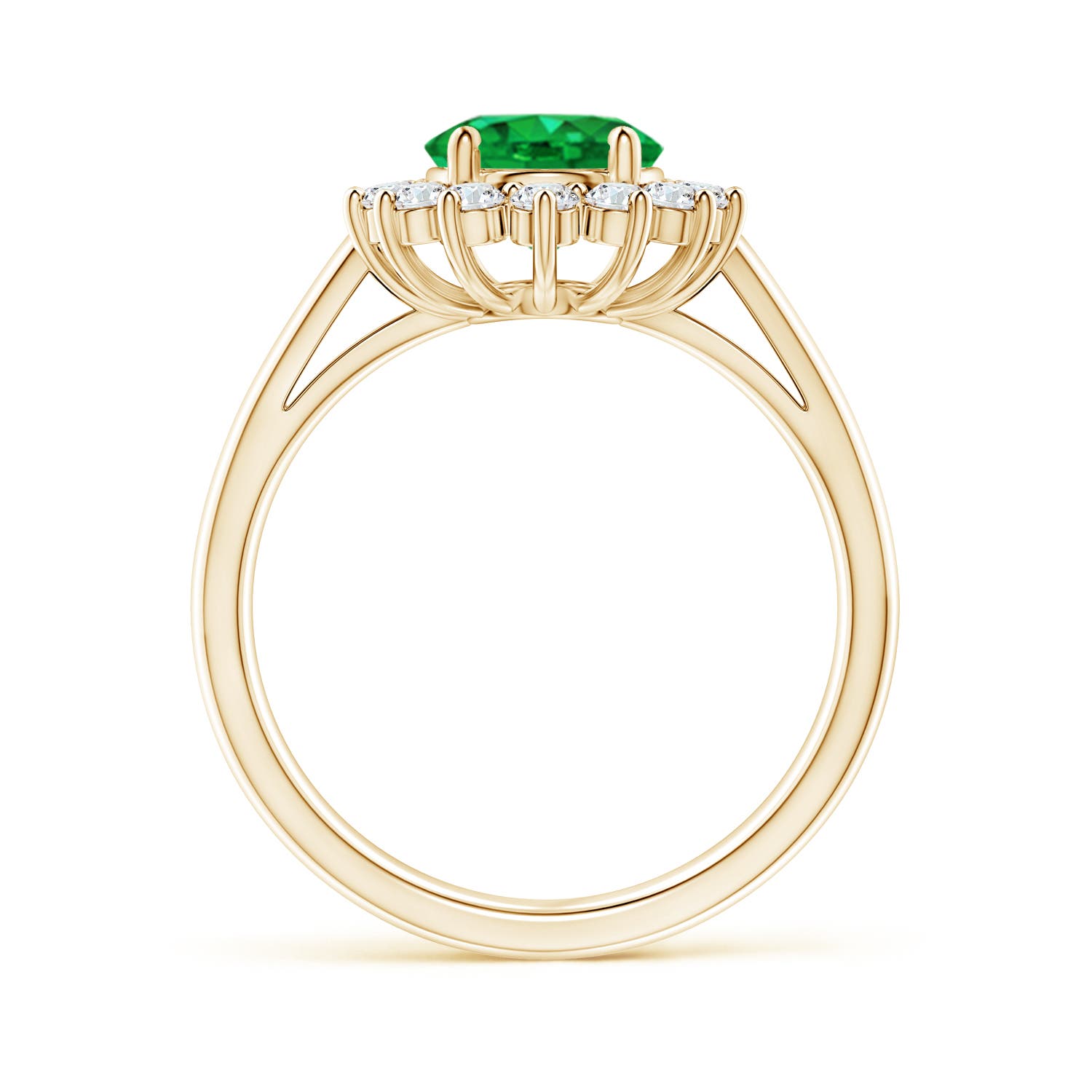 AAA - Emerald / 1.99 CT / 14 KT Yellow Gold