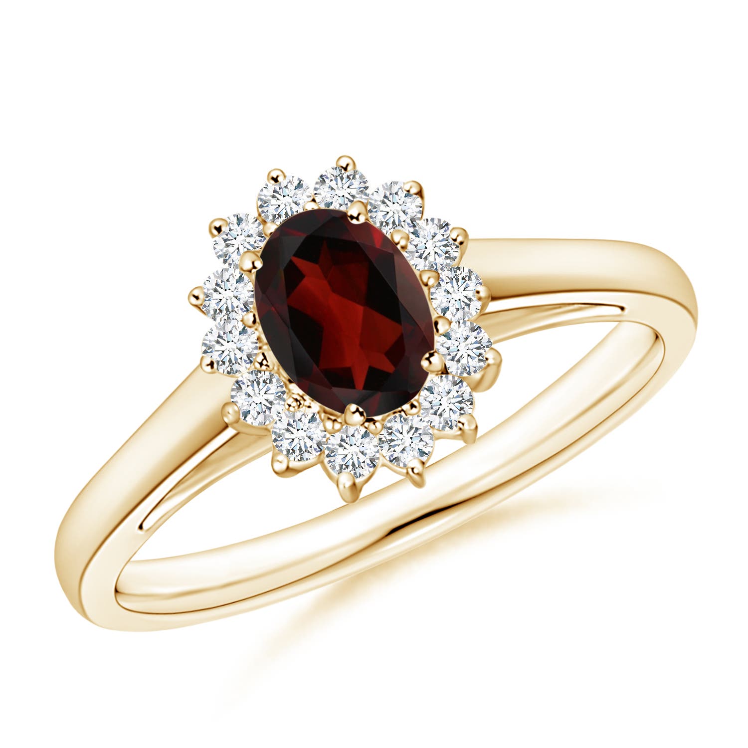 AA - Garnet / 0.75 CT / 14 KT Yellow Gold