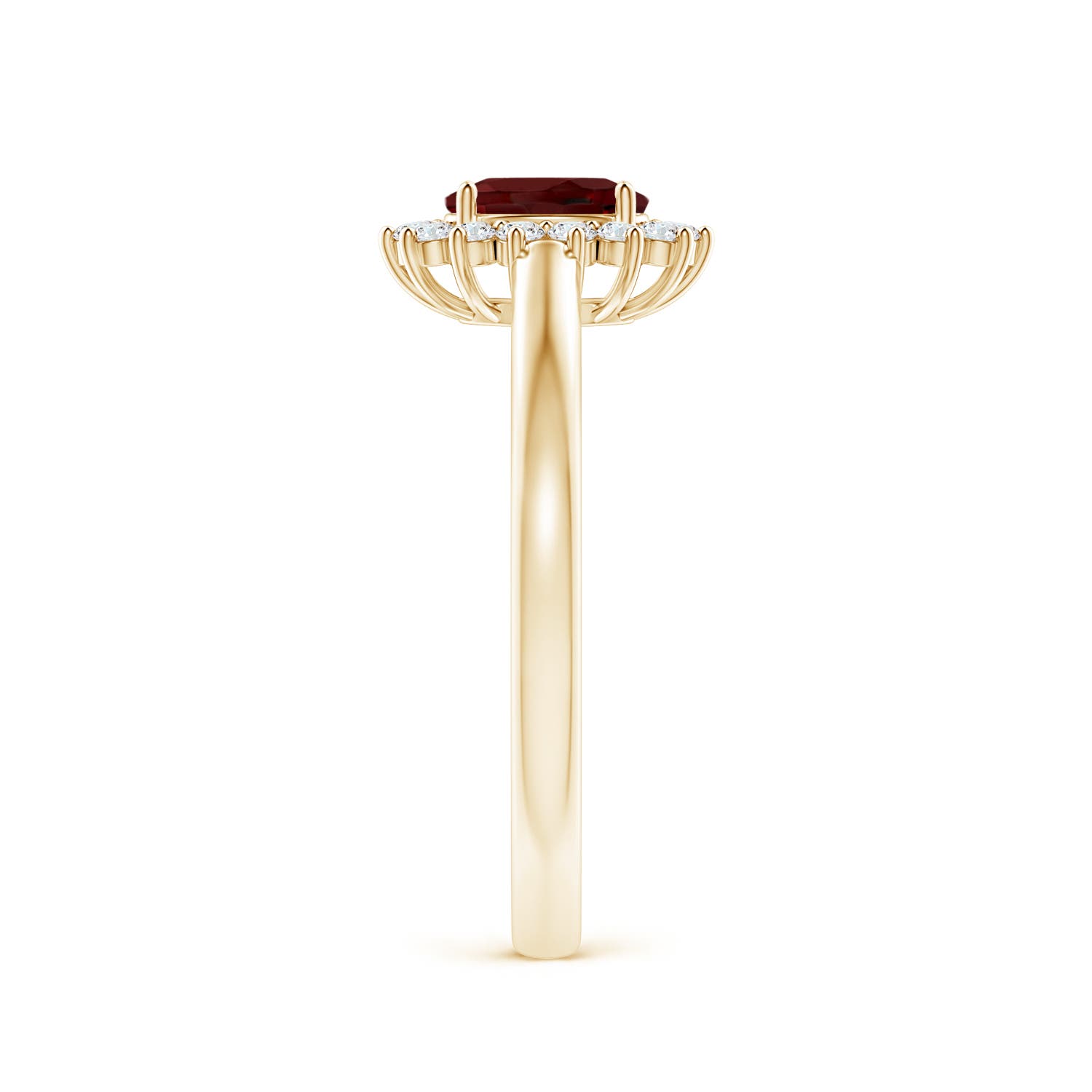 AAA - Garnet / 0.75 CT / 14 KT Yellow Gold