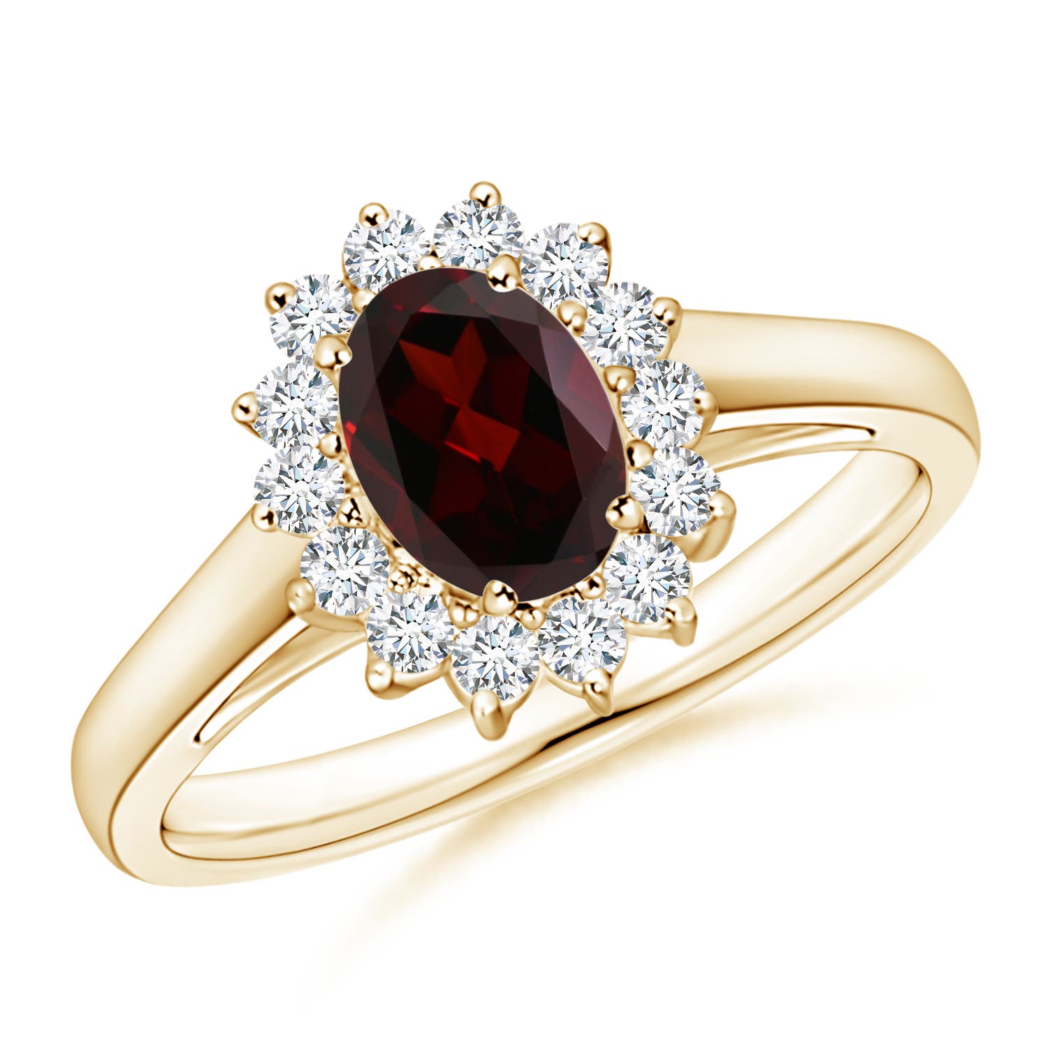 A - Garnet / 1.15 CT / 14 KT Yellow Gold