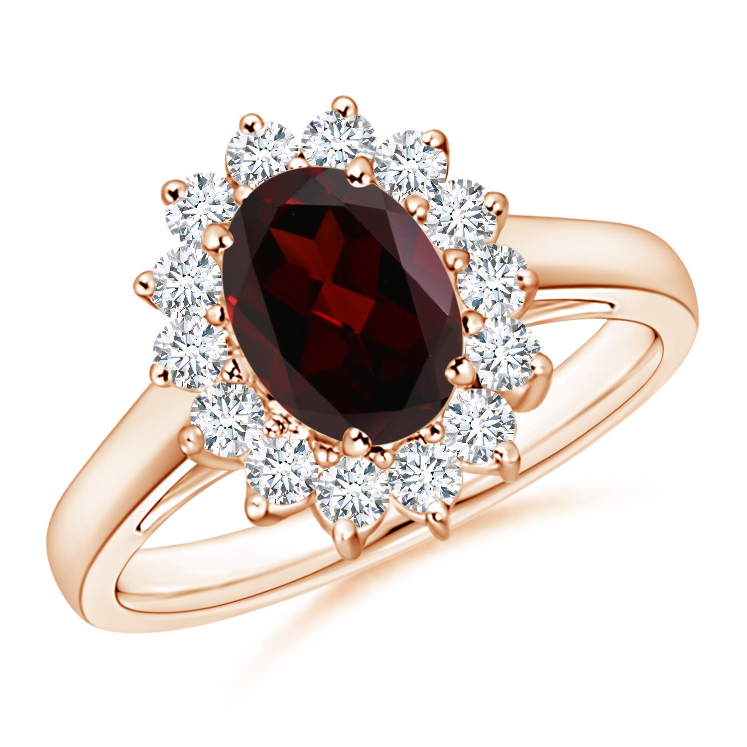 A - Garnet / 1.8 CT / 14 KT Rose Gold