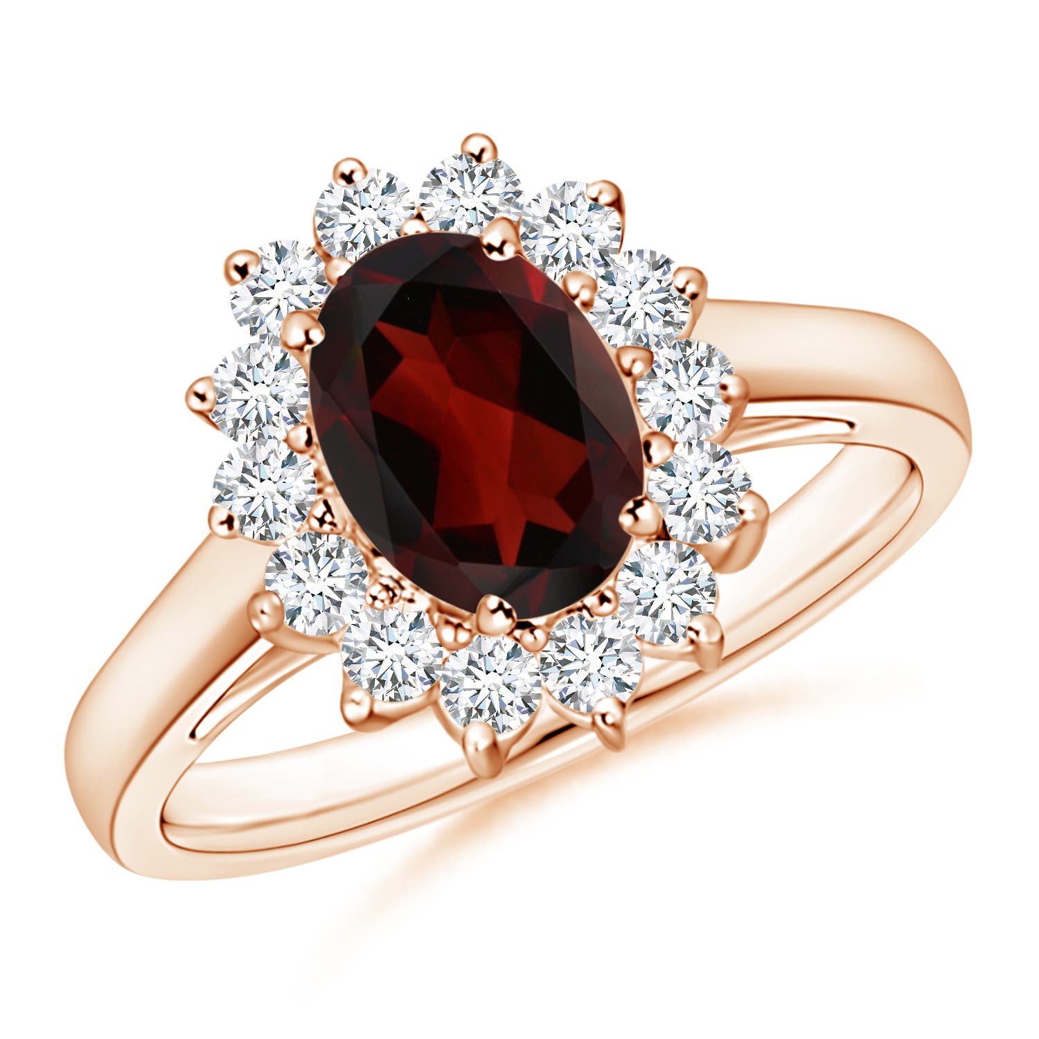 AA - Garnet / 1.8 CT / 14 KT Rose Gold