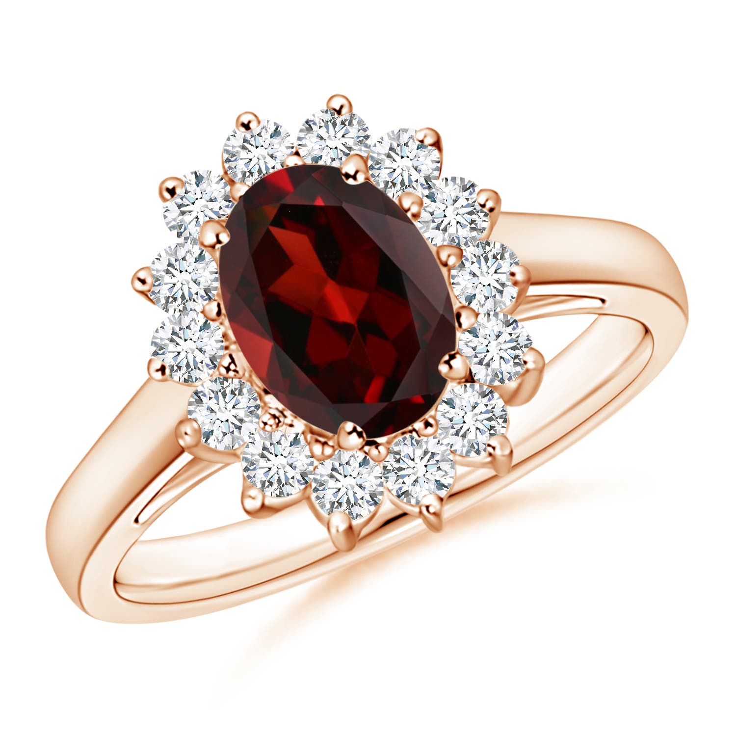 AAA - Garnet / 1.8 CT / 14 KT Rose Gold