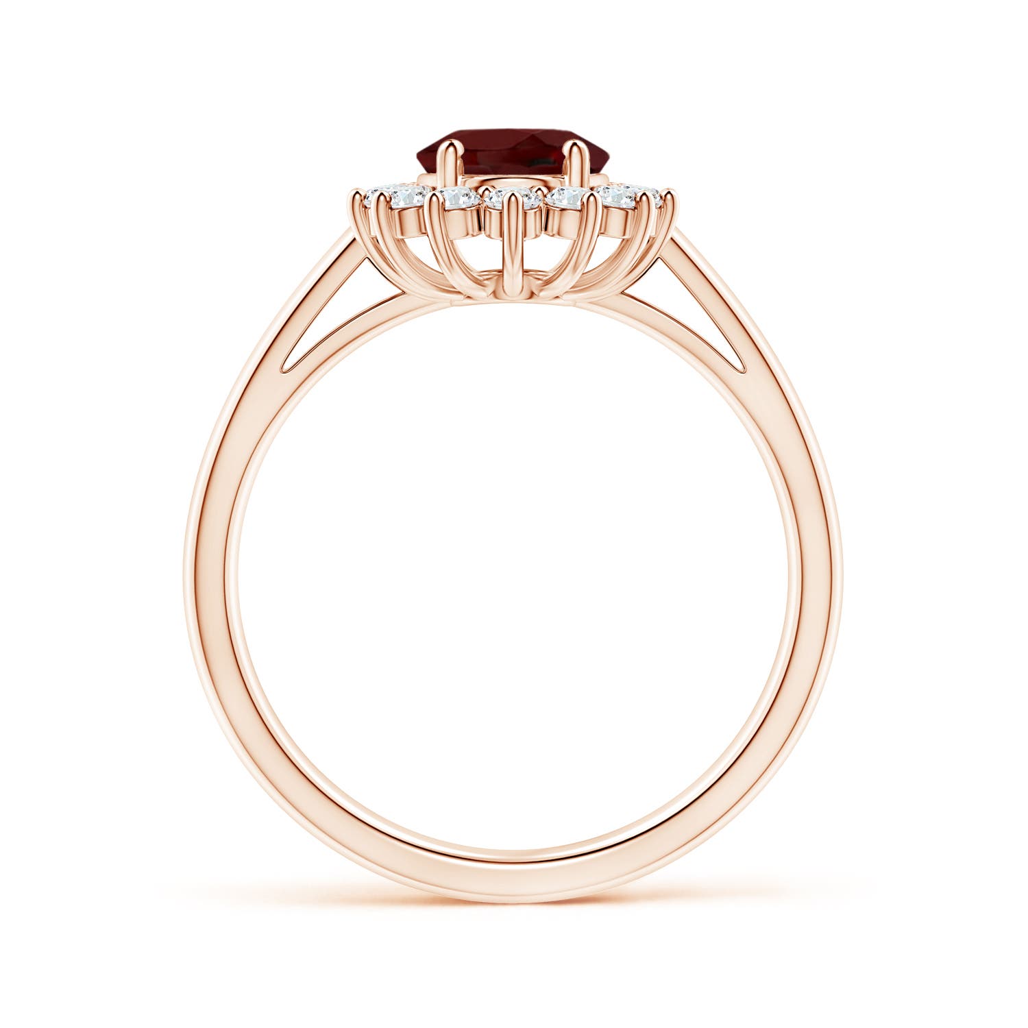 AAA - Garnet / 1.8 CT / 14 KT Rose Gold